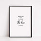 Quote Print | When The Why Is Clear, The How Is Easy | Positive Print | Motivational Print - Dinky Designs