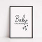Nursery Print | Personalised Baby Name | New Baby Gift - Dinky Designs