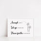 Quote Print | Accept, Let Go, Have Faith Print | Motivational Print - Dinky Designs