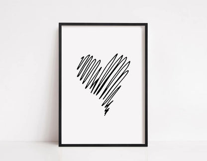 Heart Print (Design 2) | Image Print | Clipart Print