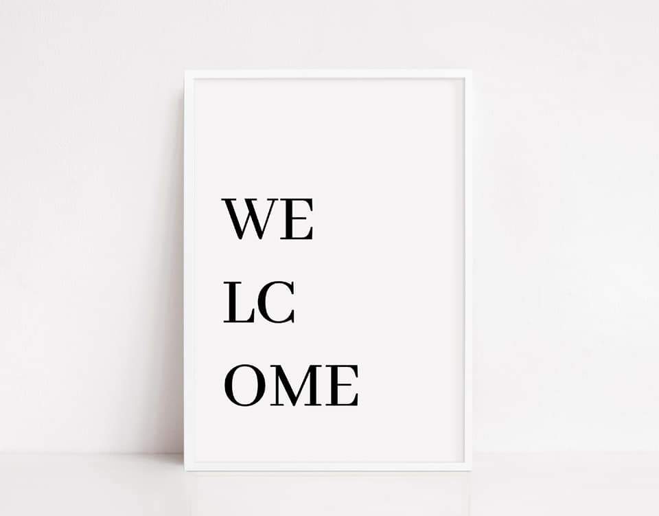 Home Print | Welcome Print | Quote Print - Dinky Designs