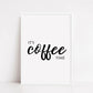 Kitchen Print | It's Coffee Time | Quote Print | Coffee Print | Kitchen Decor - Dinky Designs