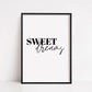 Bedroom Prints | Good Night, Sweet Dreams | Set Of 2 Prints