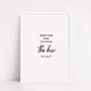 Quote Print | When The Why Is Clear, The How Is Easy | Positive Print | Motivational Print - Dinky Designs