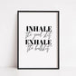 Quote Print | Inhale Exhale | Funny Print | Positive Print | Motivational Print - Dinky Designs