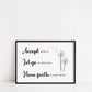 Quote Print | Accept, Let Go, Have Faith Print | Motivational Print - Dinky Designs