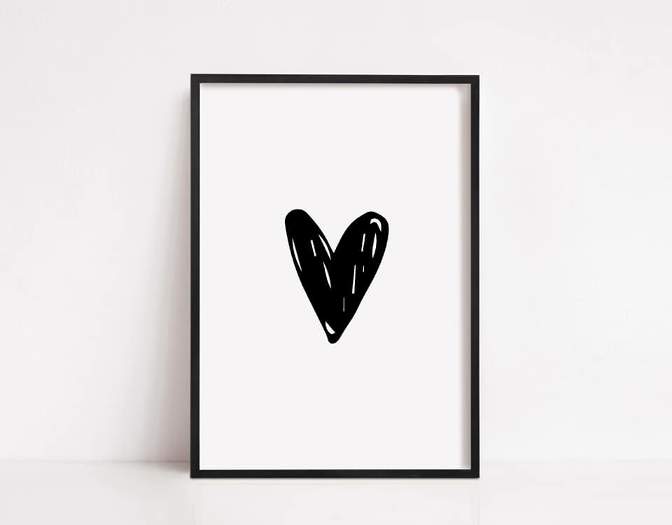 Heart Print (Design 3) | Image Print | Clipart Print