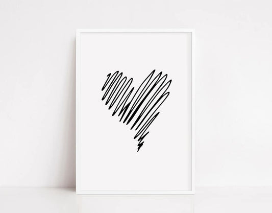 Heart Print (Design 2) | Image Print | Clipart Print