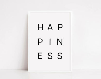 Quote Print | Happiness | Motivational Print | Positive Print