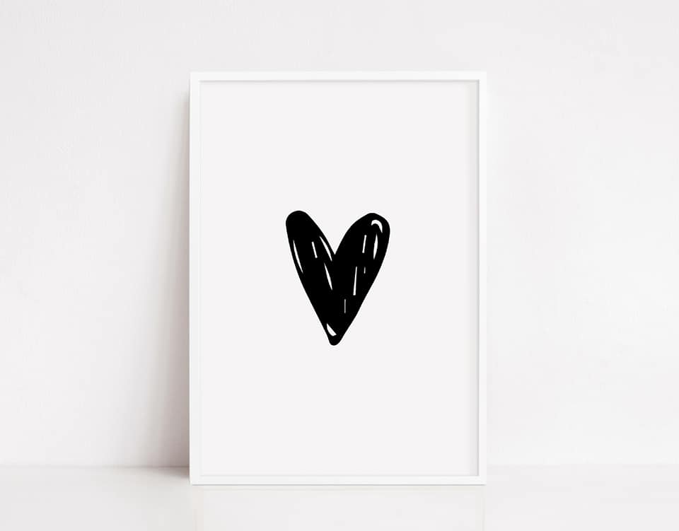 Heart Print (Design 3) | Image Print | Clipart Print