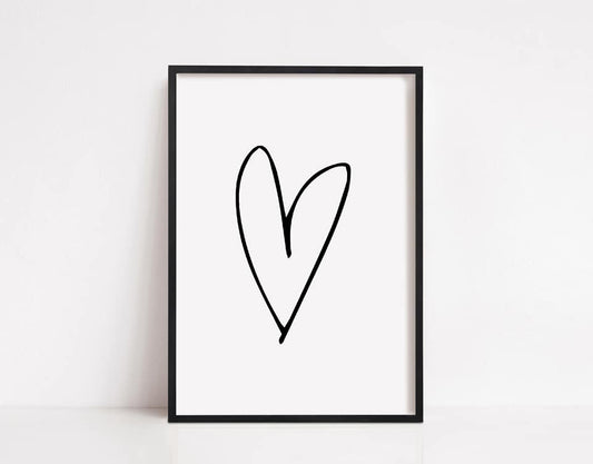 Heart Print (Design 4) | Image Print | Clipart Print