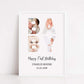 Nursery Print | Personalised First Birthday | Baby Print | Birthday Gift - Dinky Designs