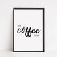 Kitchen Print | It's Coffee Time | Quote Print | Coffee Print | Kitchen Decor - Dinky Designs