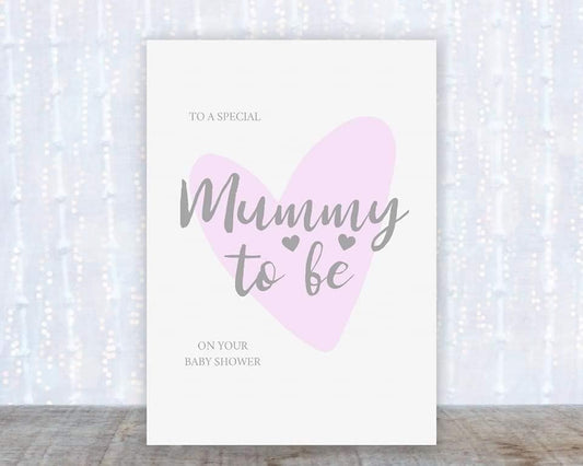Baby Shower Card | To A Special Mummy To Be On Your Baby Shower | Baby Card - Dinky Designs
