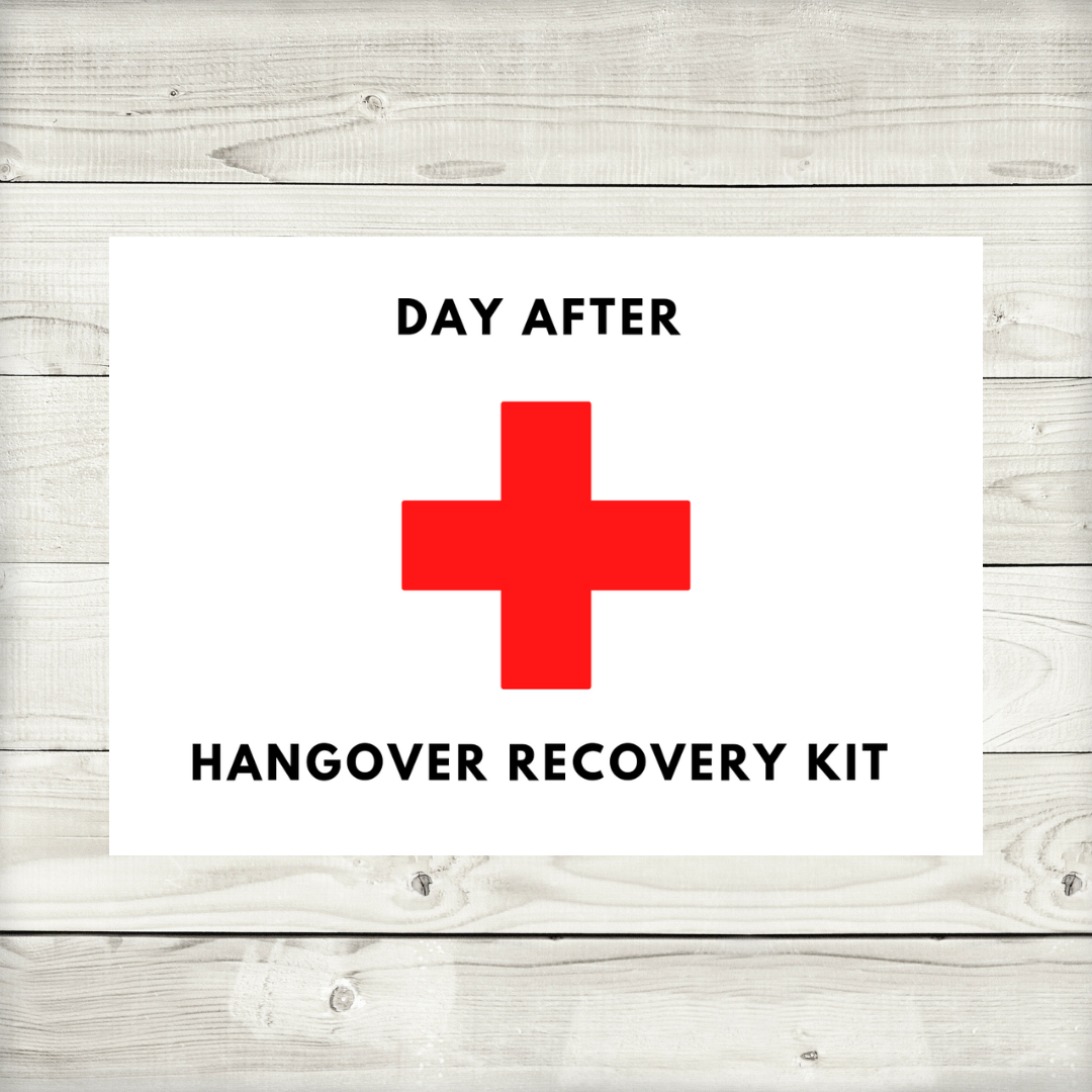 Rectangle Stickers | Hen Party Stickers | Hangover Recovery Kit Stickers | Design 3