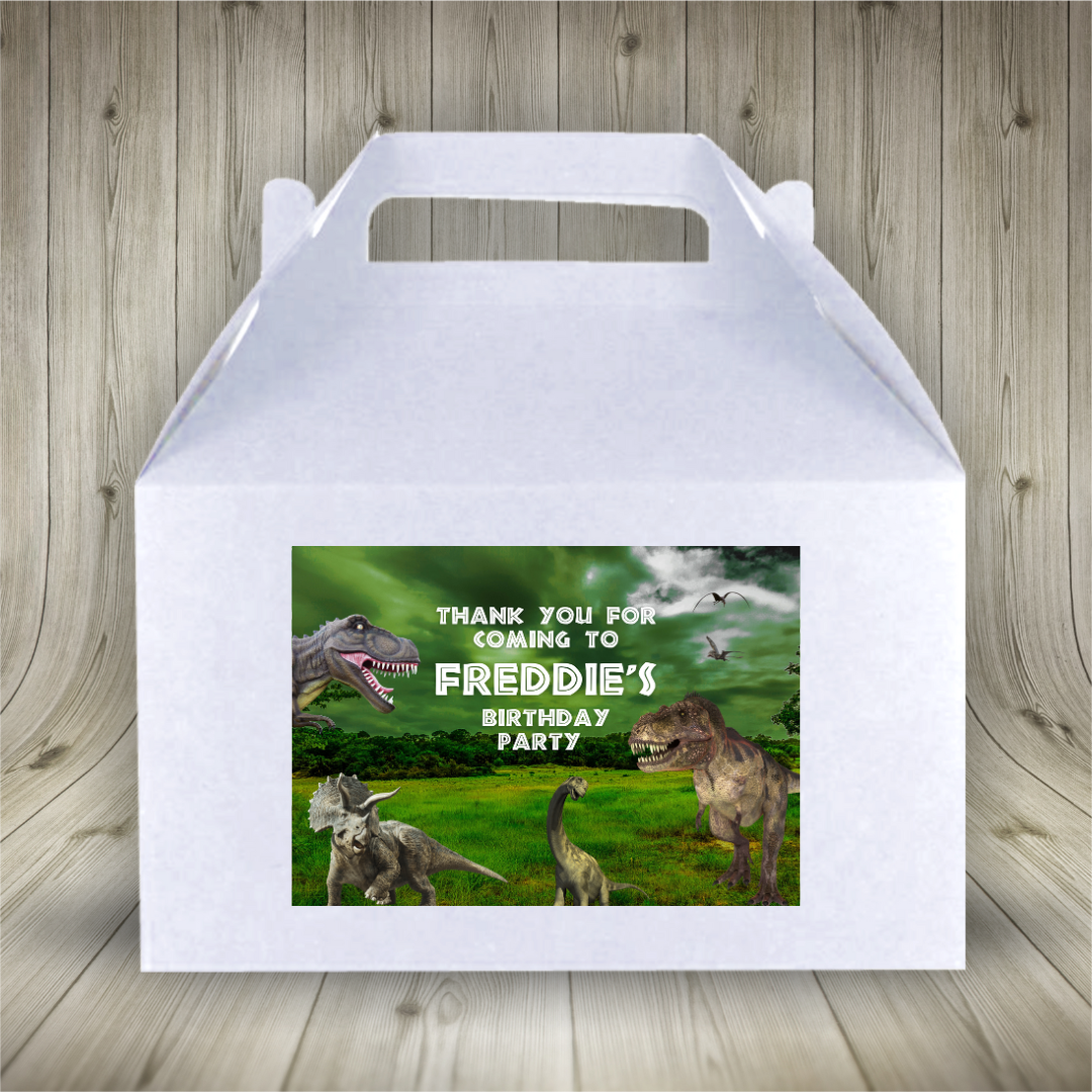 Dinosaur Party Boxes | Party Boxes | Dinosaur Party | Dinosaur Party Decor | Party Bags | Design 3