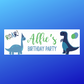 Dinosaur Banner | Personalised Dinosaur Birthday Party Banner | Dinosaur Birthday Party Theme
