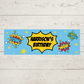 Superhero Banner | Personalised Superhero Birthday Party Banner | Superhero Birthday Party Theme