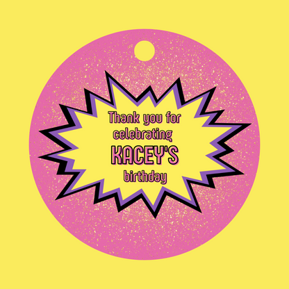 Supergirl Gift Tags | Supergirl Birthday Gift Tags | Circle Gift Tags