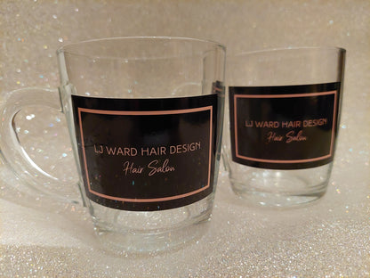 Waterproof Stickers | Rectangle Stickers | Logo Mug Stickers | Salon Stickers | Business Stickers