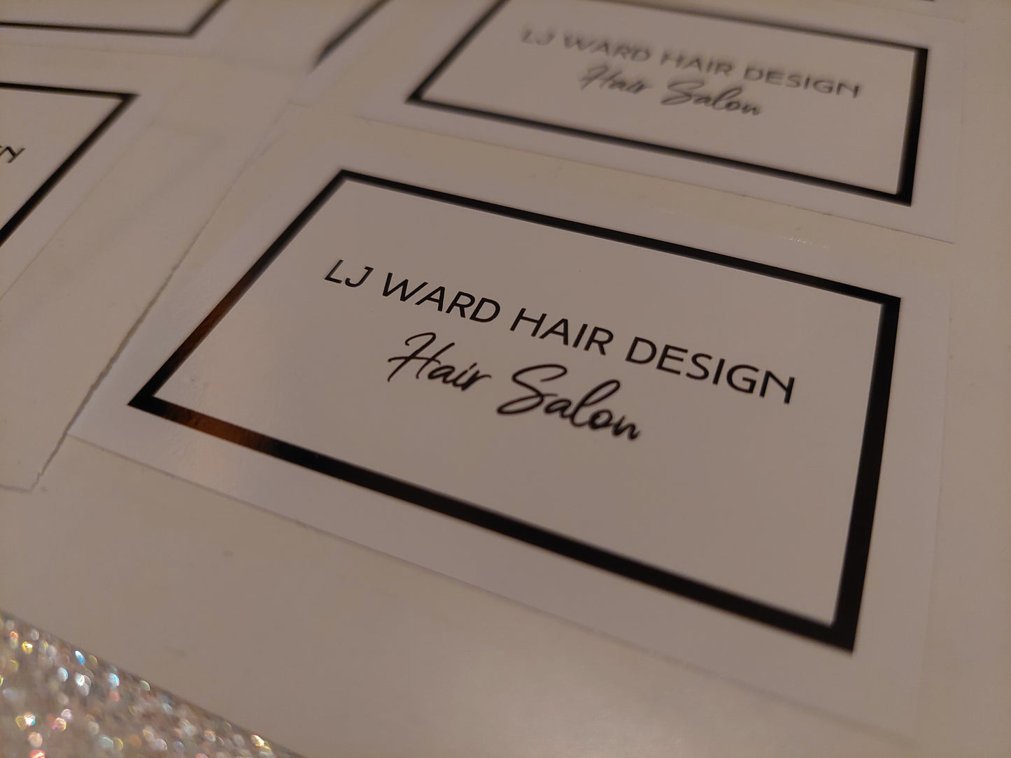Waterproof Stickers | Rectangle Stickers | Logo Mug Stickers | Salon Stickers | Business Stickers