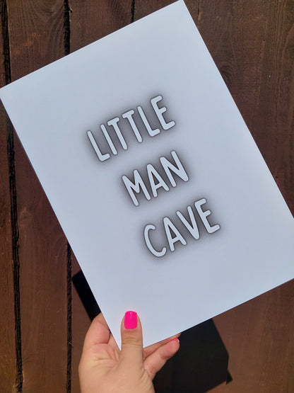 Nursery Print | Little Man Cave | Children's Print | Kids Print