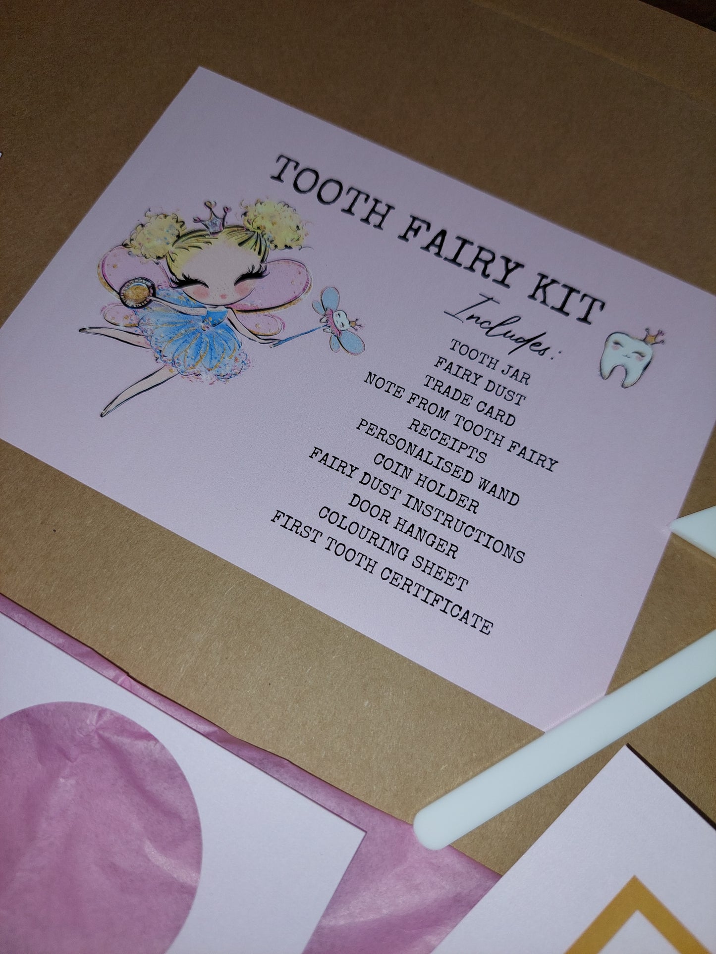 Tooth Fairy Kit | Tooth Fairy Letterbox Gift | Girls Tooth Fairy Set