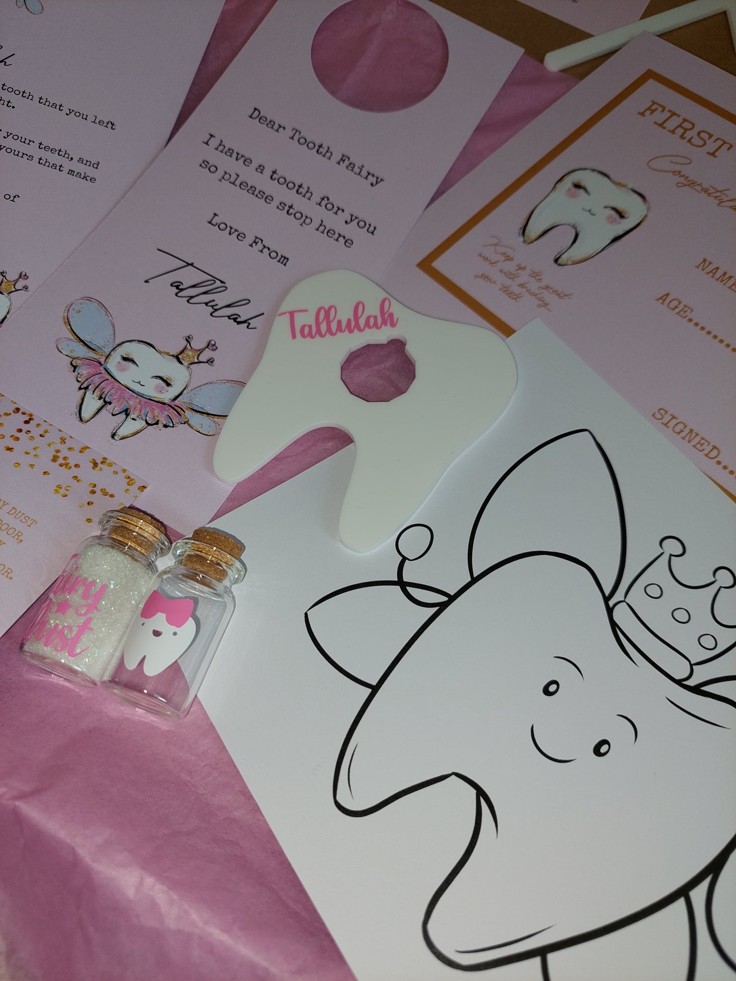 Tooth Fairy Kit | Tooth Fairy Letterbox Gift | Girls Tooth Fairy Set