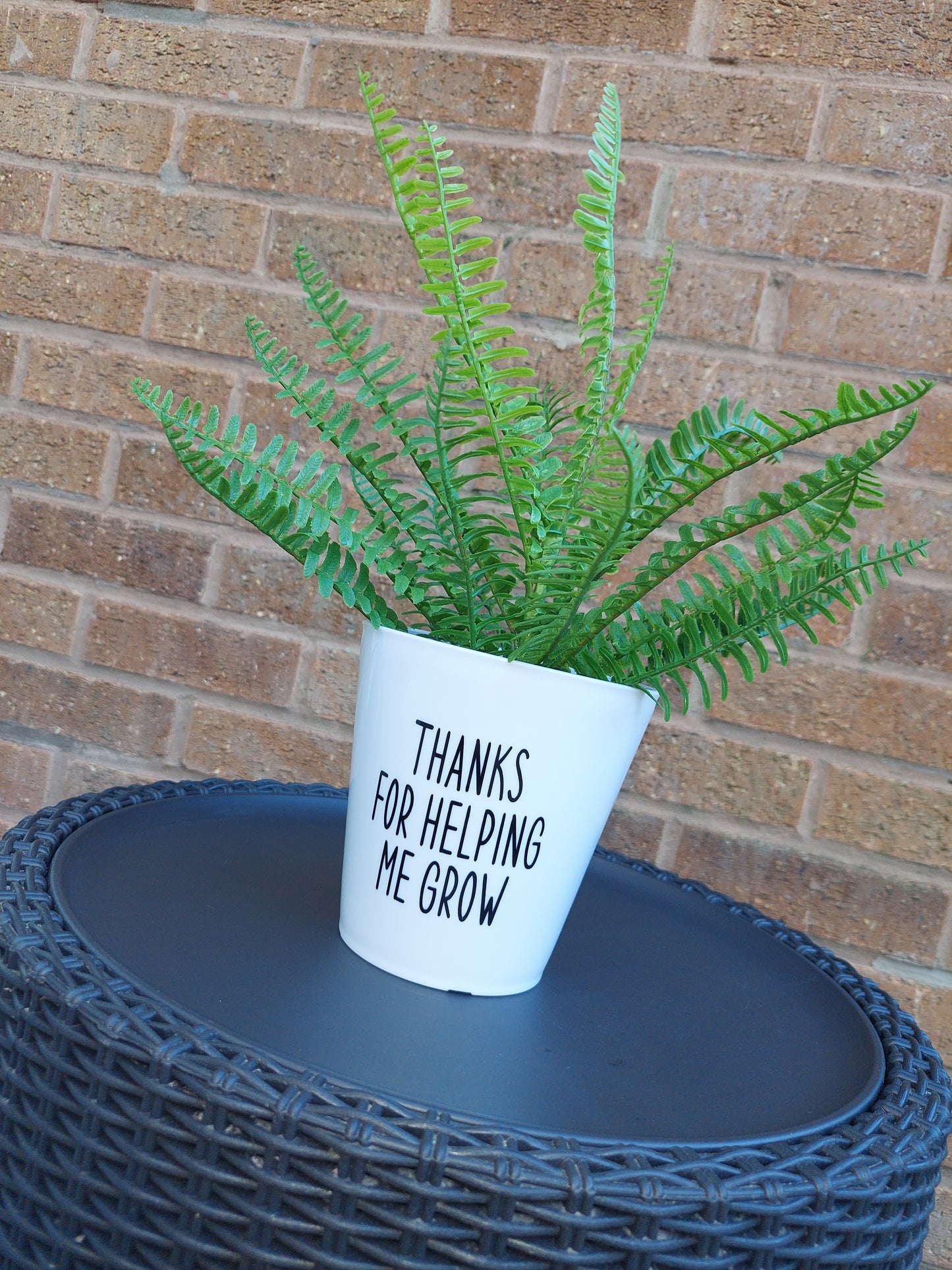 Plant Pot Sticker | Thanks For Helping Me Grow | Teacher Gift | Sticker Decal