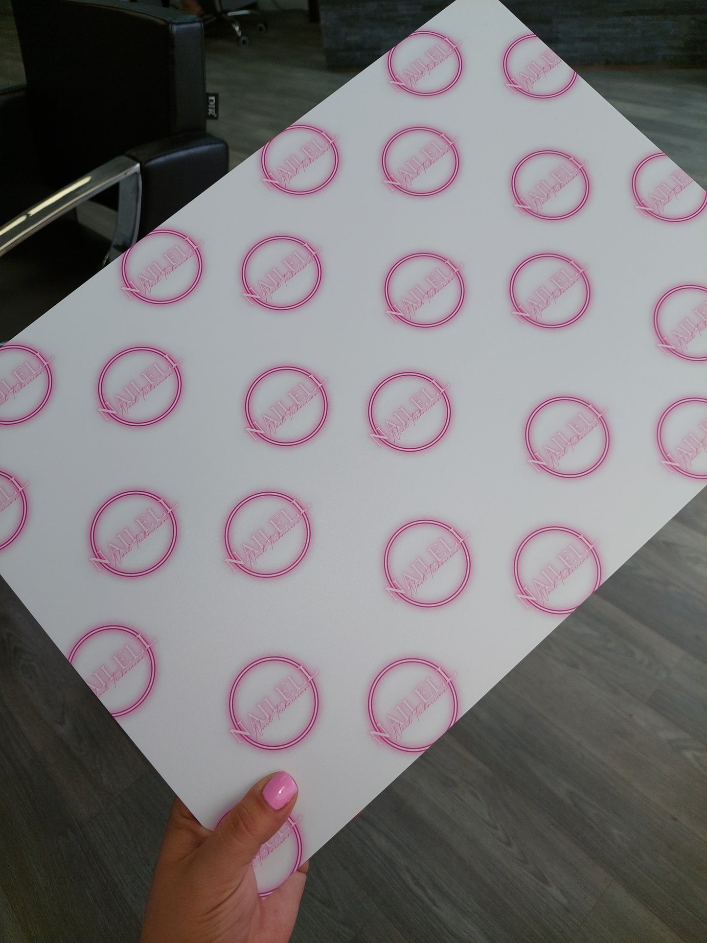 Salon Logo Board Sign | Salon Logo Board Backdrop | Nail Business Supplies