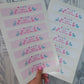 ANY DESIGN | Water Bottle Labels | Children's Juice Bottle Labels | To Fit 200ml Bottles | Waterproof Labels