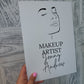 Personalised Salon Face Print | Job Role | Makeup Artist | Makeup Print | Makeup Studio Print