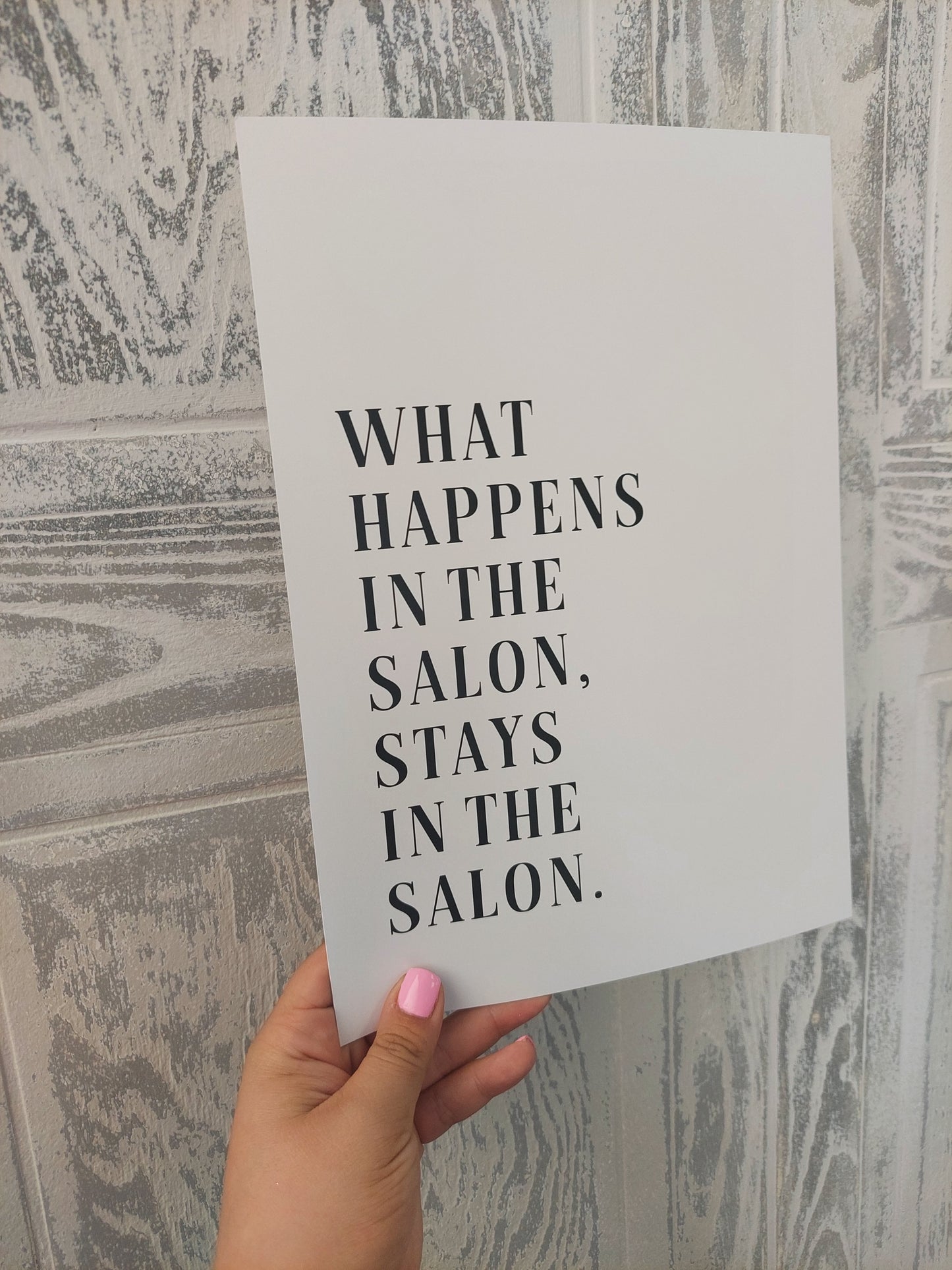 Quote Print | What Happens In The Salon, Stays In The Salon | Salon Print