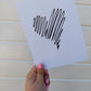 Heart Print (Design 2) | Image Print | Clipart Print - Dinky Designs