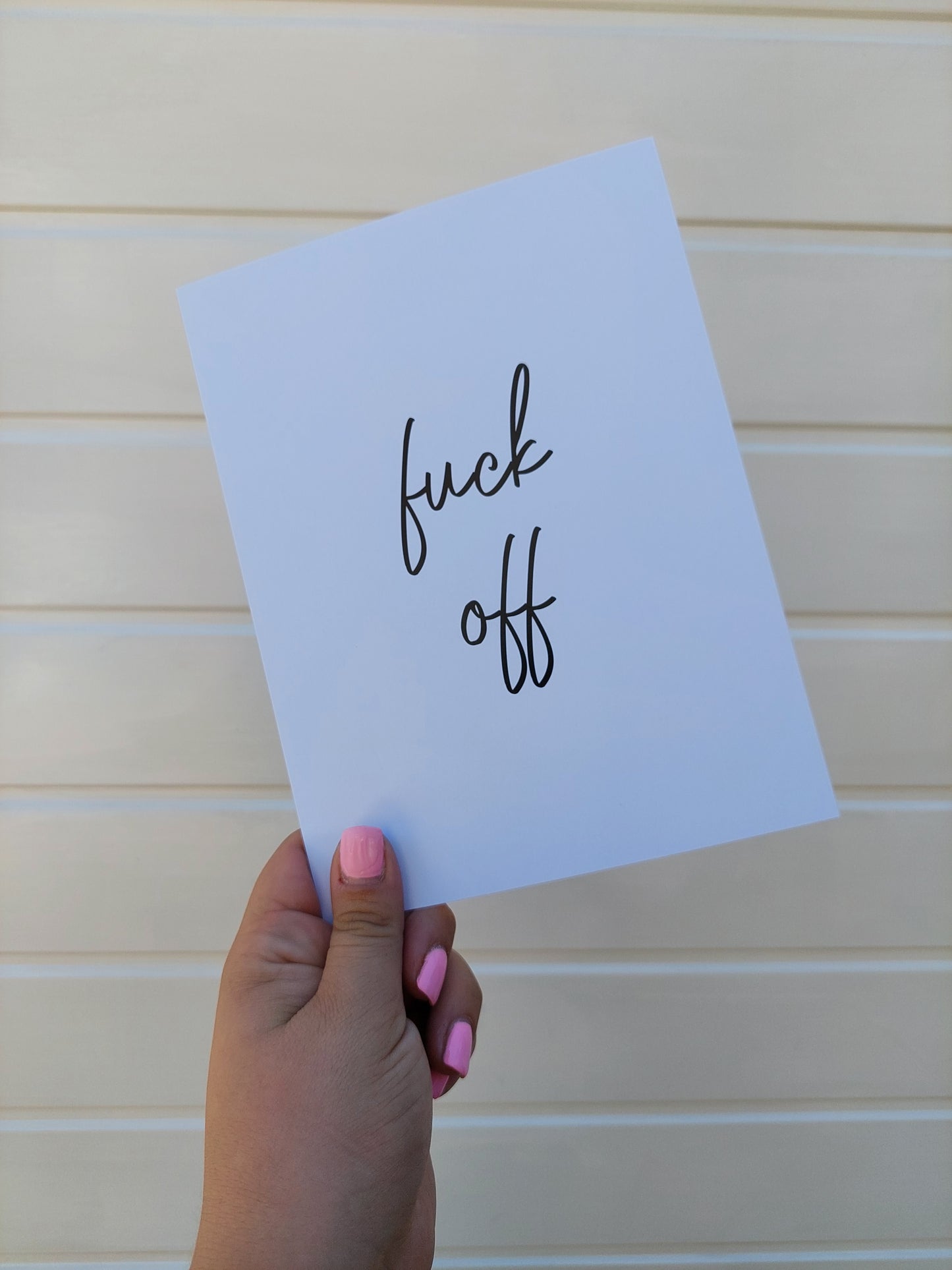 Quote Print | Fuck Off | Funny Print