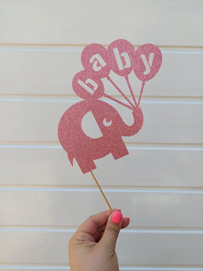 Elephant Cake Topper | Baby Shower Cake Topper | Baby Shower Party Supplies