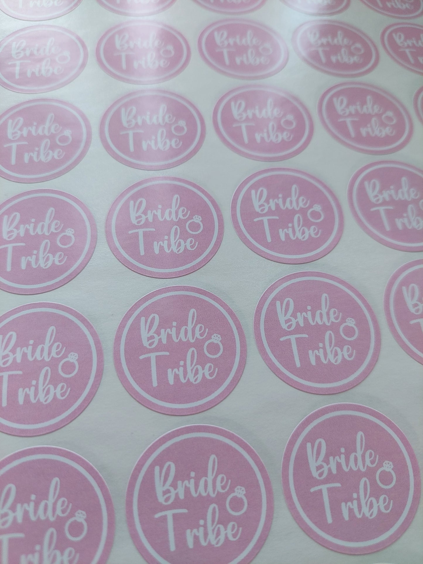 Bride Tribe | Bridal Stickers | Various Sizes | Bridal Party Supplies | Hen Party Stickers