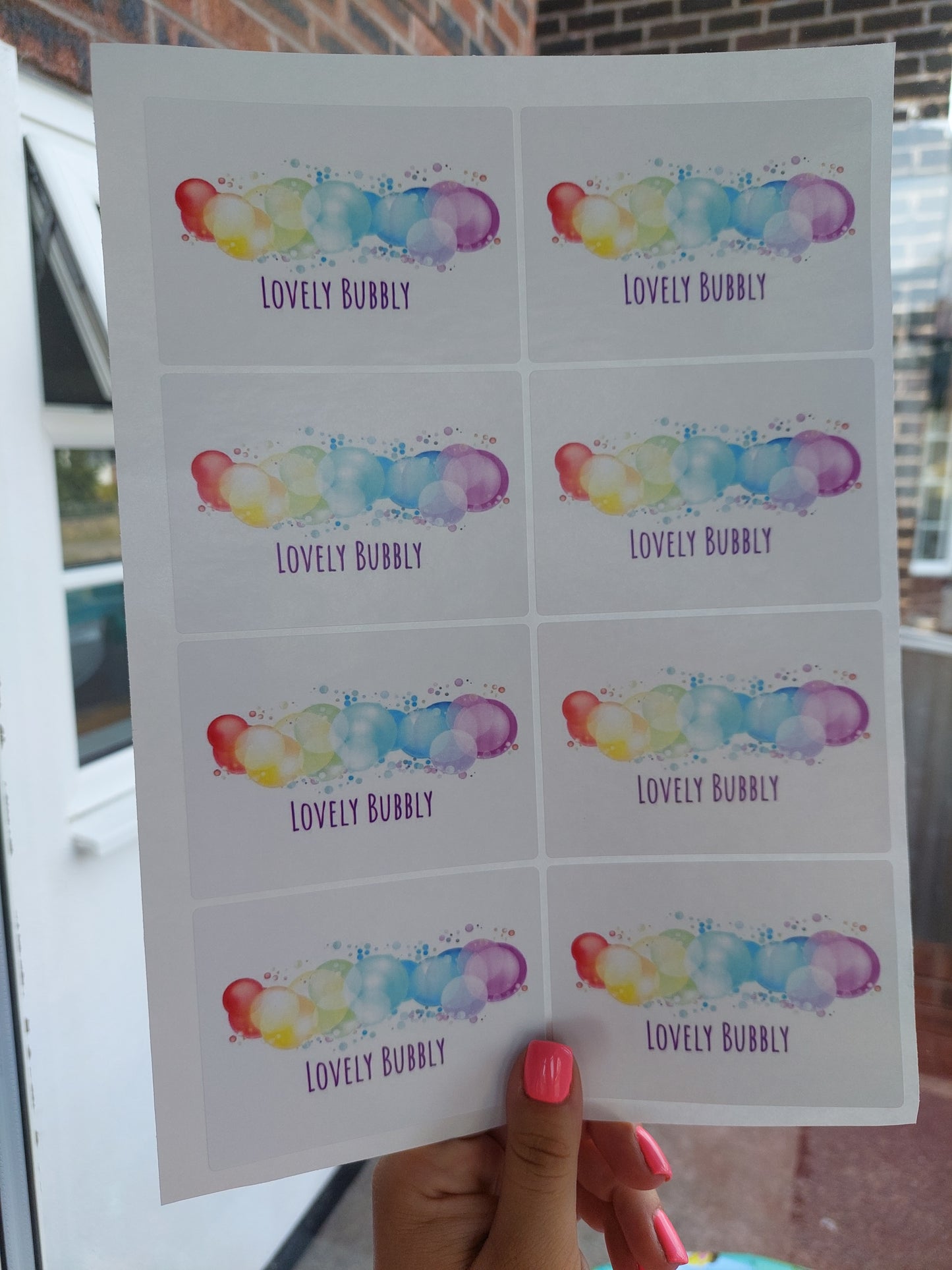 Logo Rectangle Sticker Sheets | Business Stickers | Logo Stickers