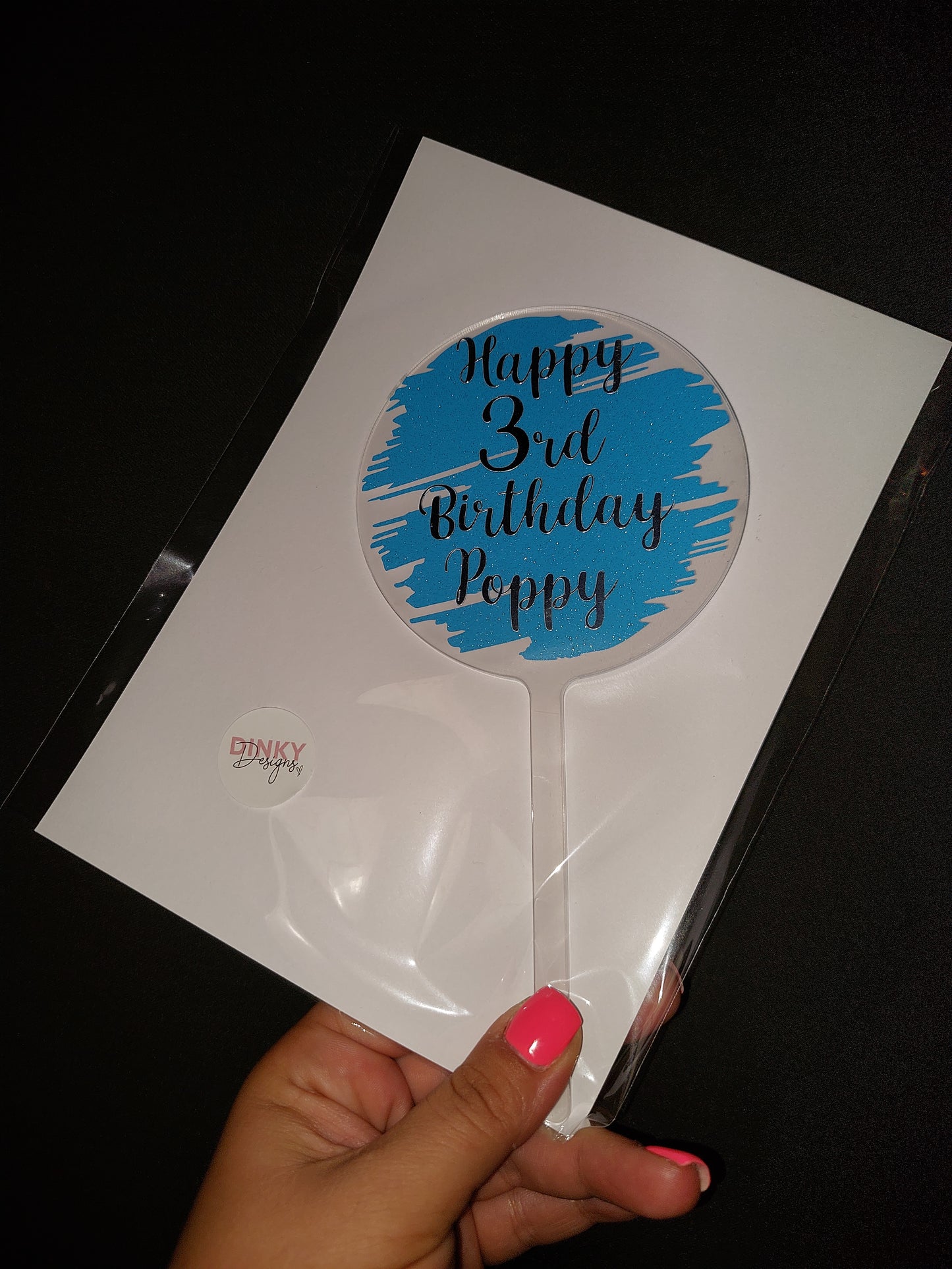 Acrylic Cake Topper | Personalised Cake Topper | Birthday Cake Topper