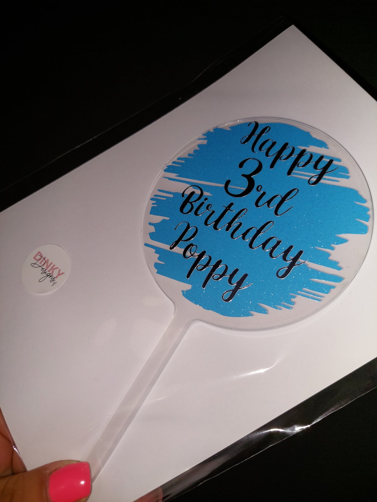 Acrylic Cake Topper | Personalised Cake Topper | Birthday Cake Topper