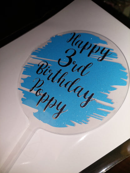 Acrylic Cake Topper | Personalised Cake Topper | Birthday Cake Topper