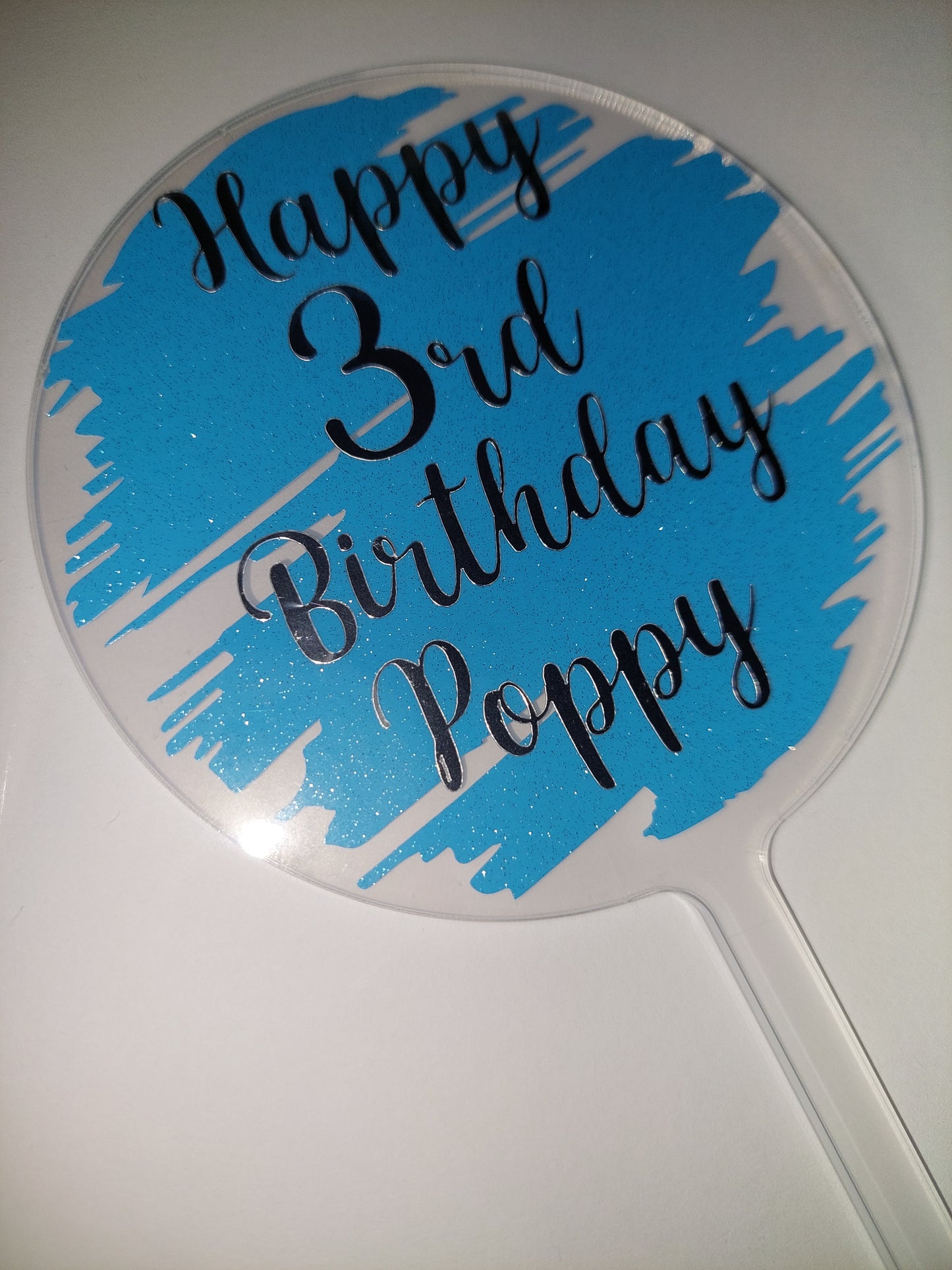 Acrylic Cake Topper | Personalised Cake Topper | Birthday Cake Topper