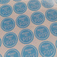 Blue Ready To Pop Stickers | Various Sizes | Baby Shower Party Stickers | Popcorn Stickers | Baby Shower Stickers