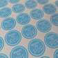 Blue Ready To Pop Stickers | Various Sizes | Baby Shower Party Stickers | Popcorn Stickers | Baby Shower Stickers