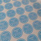 Blue Ready To Pop Stickers | Various Sizes | Baby Shower Party Stickers | Popcorn Stickers | Baby Shower Stickers