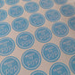 Blue Ready To Pop Stickers | Various Sizes | Baby Shower Party Stickers | Popcorn Stickers | Baby Shower Stickers
