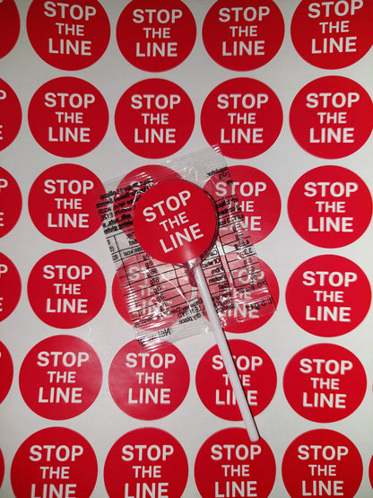 STICKERS ONLY | Logo Lollipop Stickers | Logo Business Supplies | Logo Sweet Stickers