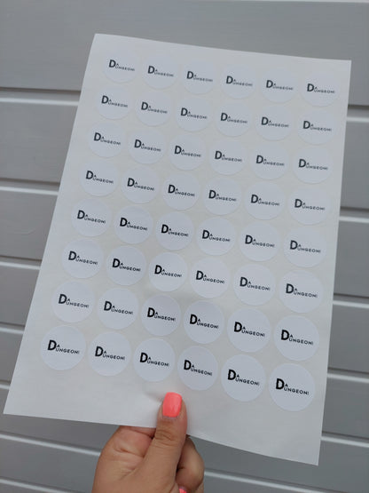 Logo stickers | Various Sizes | Sticker Sheets