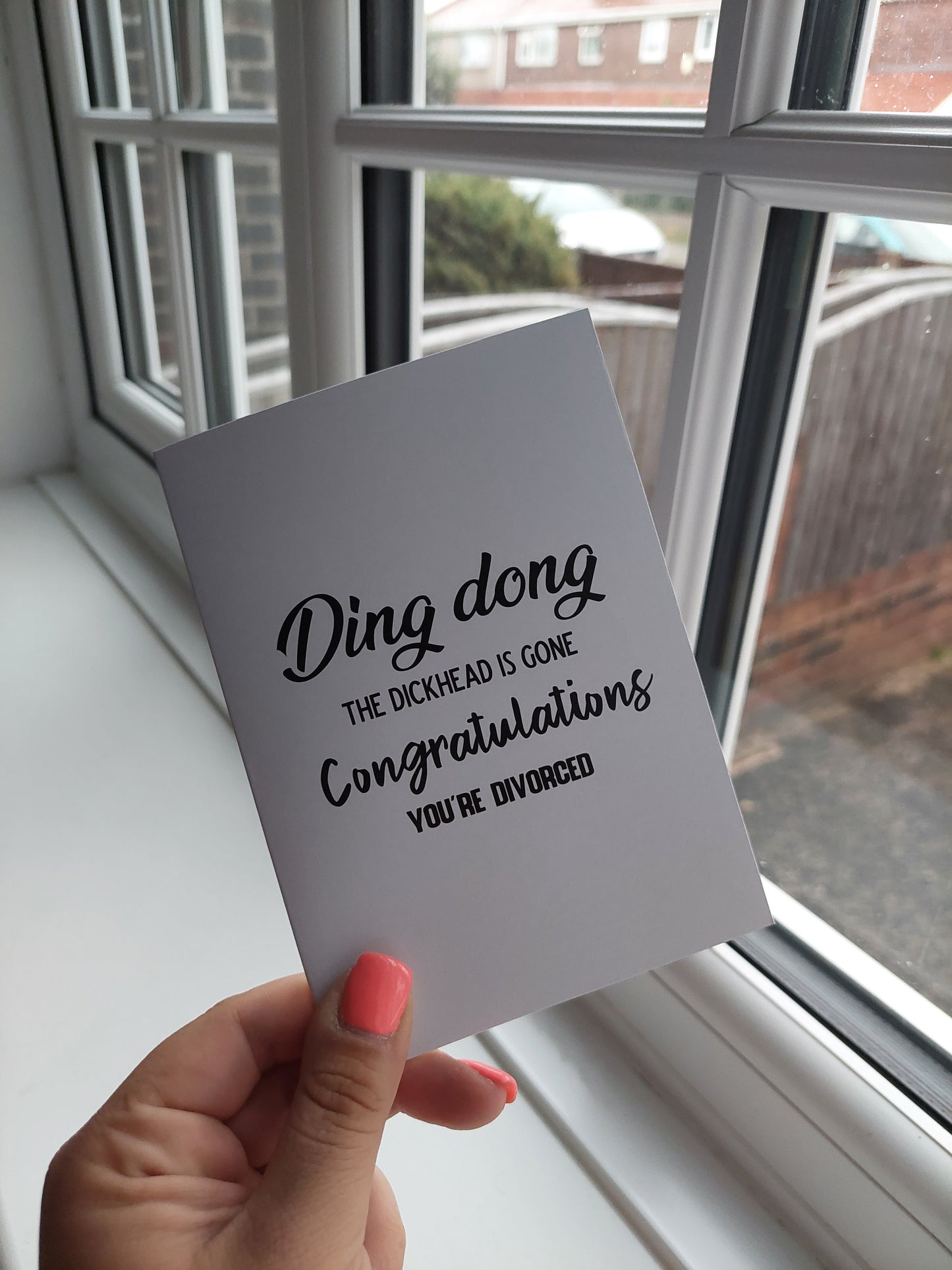 Congratulations Card | Ding, Dong, The Dickhead Is Gone, Congratulations You're Divorced | Divorced Card