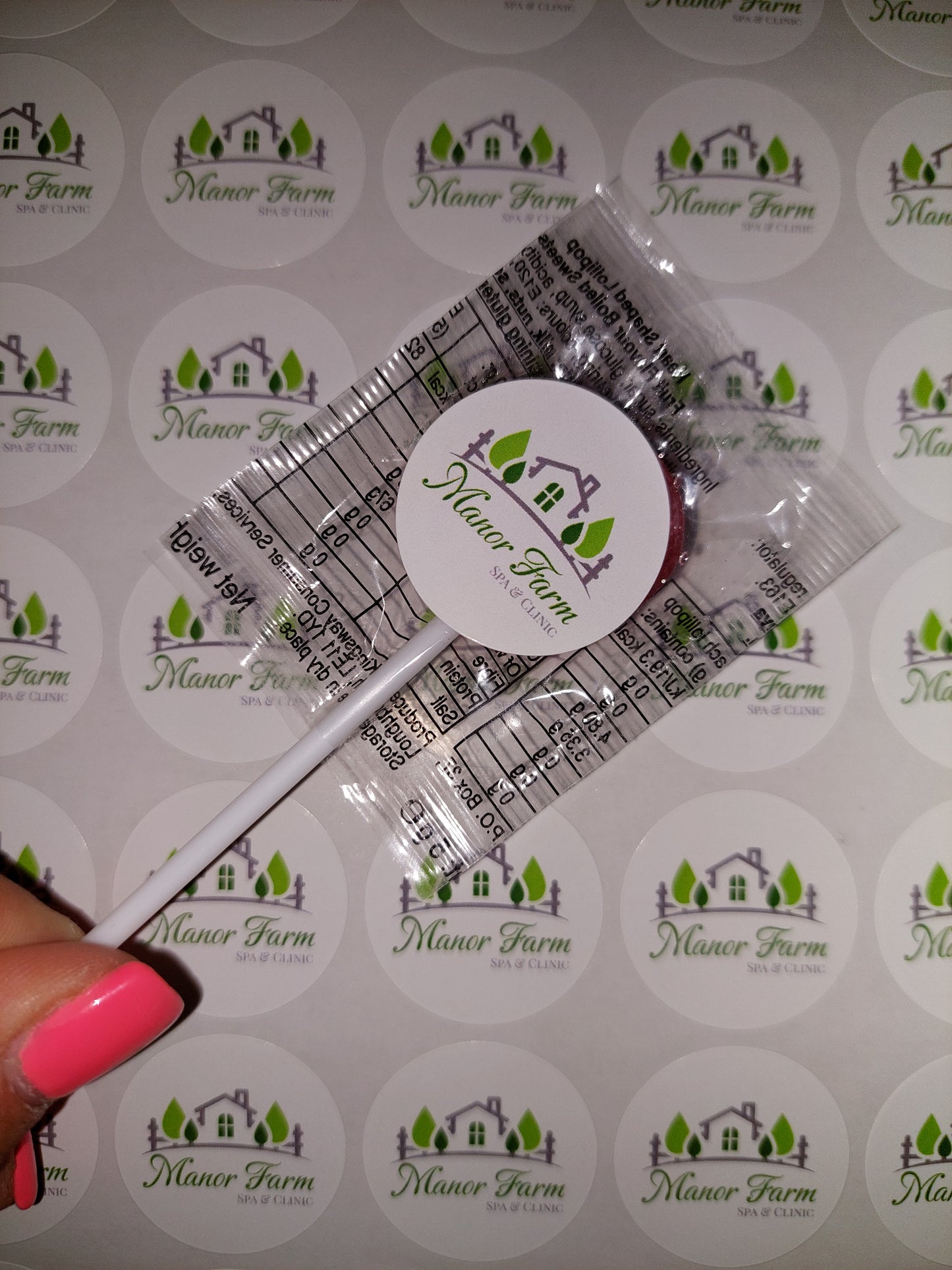 STICKERS ONLY | Logo Lollipop Stickers | Logo Business Supplies | Logo Sweet Stickers